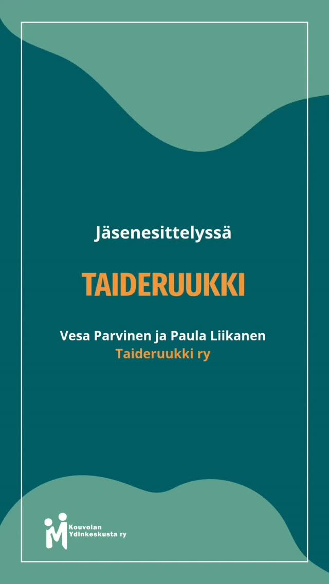 Jäsenesittely: Kuusankosken Taideruukki

🎨 Taideruukki sijaitsee Kuusankosken Kymin Ruukissa, 100 vuotta vanhassa päärakennuksessa. Kuusankosken Taideruukki on perustettu 2012 ja siellä toimii n. 30 kulttuurialan yrittäjää käsityöläisistä tapahtumatuotantoon.

Taideruukissa on kuva- ja lasitaidetta, valokuvausta, käsitöitä, vintagevaatteita ja -asusteita, keramiikkaa, huovutusta ja monenlaista korunvalmistusta. Lisäksi siellä järjestetään taidenäyttelyitä ja keikkoja sekä erilaisia tapahtumia ympäri vuoden. Taideruukilla toimii myös kahvila.

Tervetuloa tutustumaan!

📍 Kuusankosken Taideruukki
Kymin Ruukin alue
Kyminväylä 2
45700 Kuusankoski (Kouvola)

IG: @taideruukki
FB: Taideruukki

taideruukki.fi/

#taideruukki #kuusankoskentaideruukki #jäsenyritys #jäsenesittely